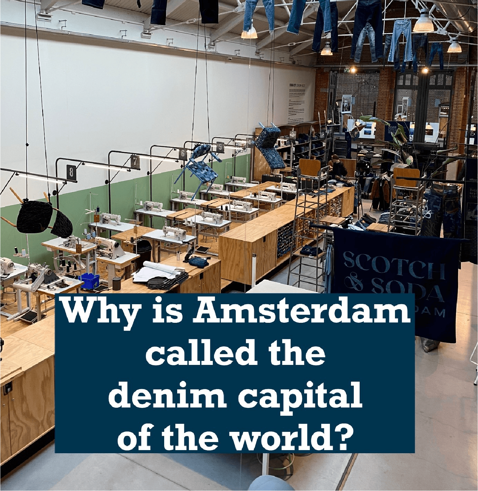 Why is Amsterdam called the denim capital of the world?